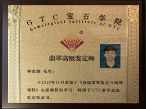 翡翠高级鉴定师-林家健